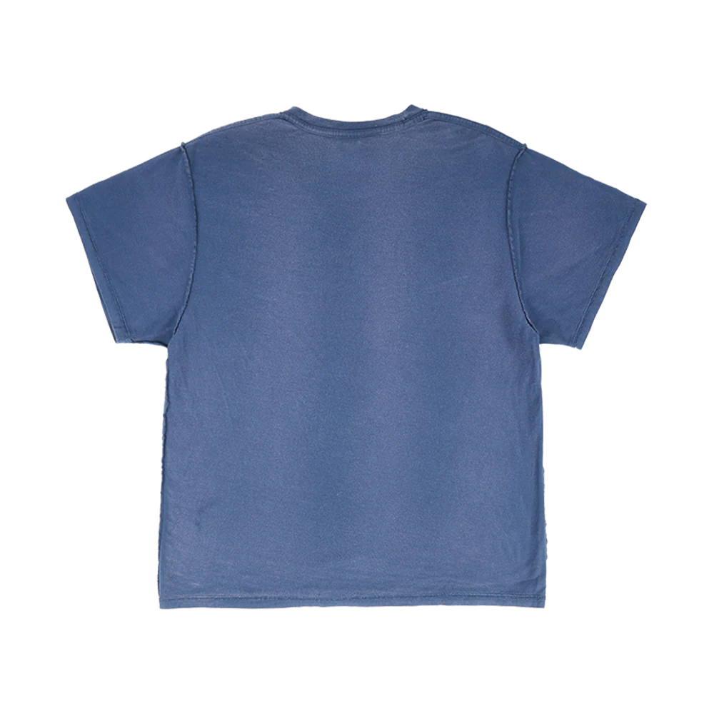 Billie x Iris Alonzo Hit Me Hard And Soft Upcycled Blue Tee - Image 3