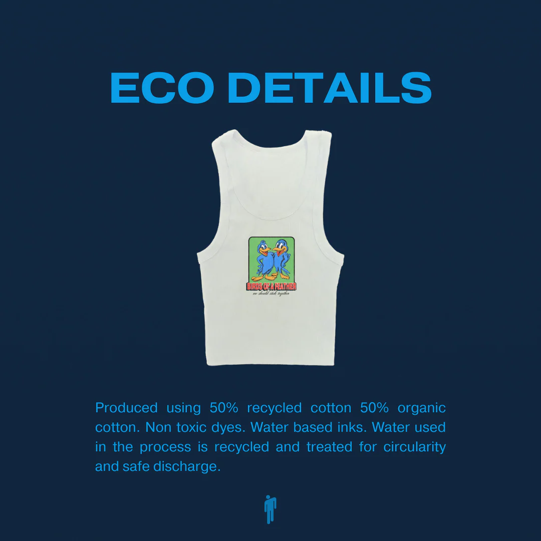 BIRDS OF A FEATHER WHITE TANK - Image 4