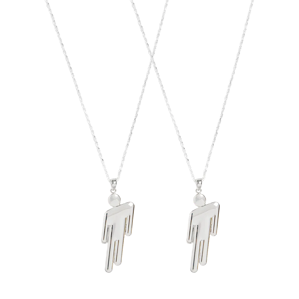 BLOHSH SILVER FRIENDSHIP NECKLACE 2 PACK - Image 3