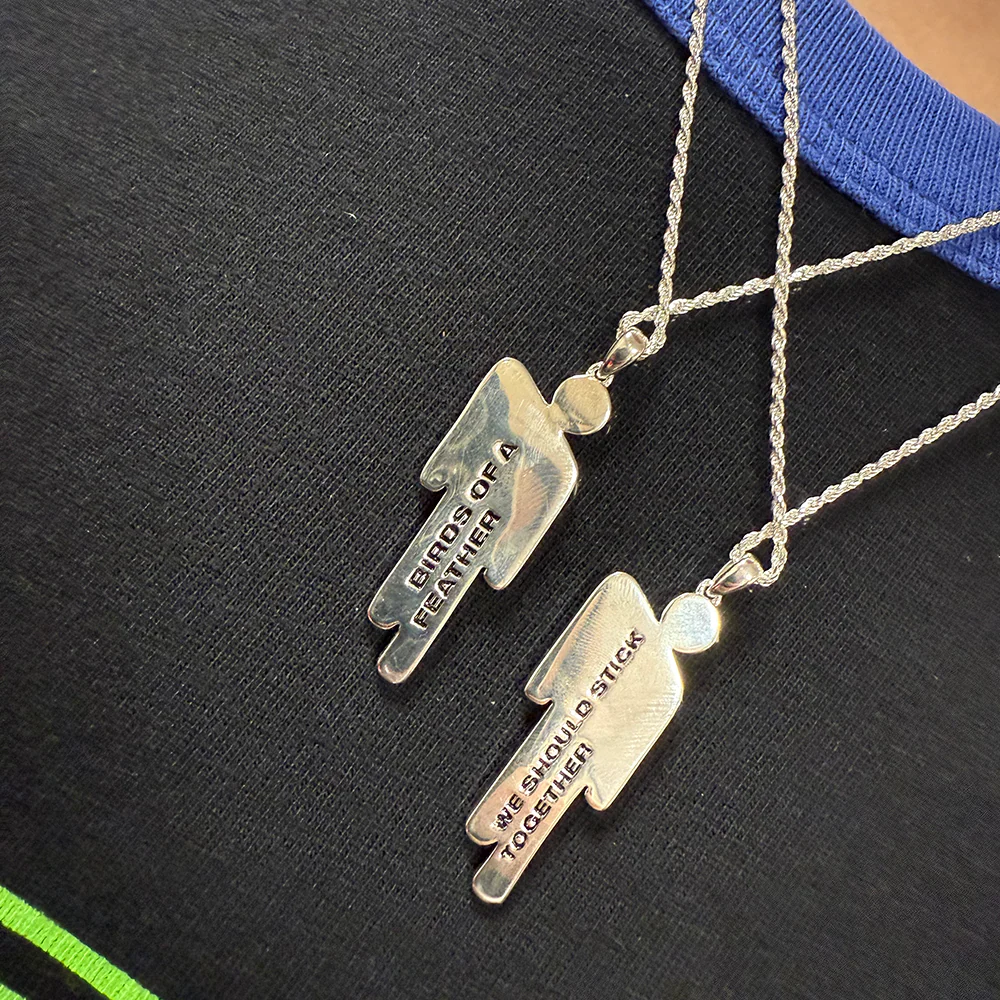 BLOHSH SILVER FRIENDSHIP NECKLACE 2 PACK - Image 5