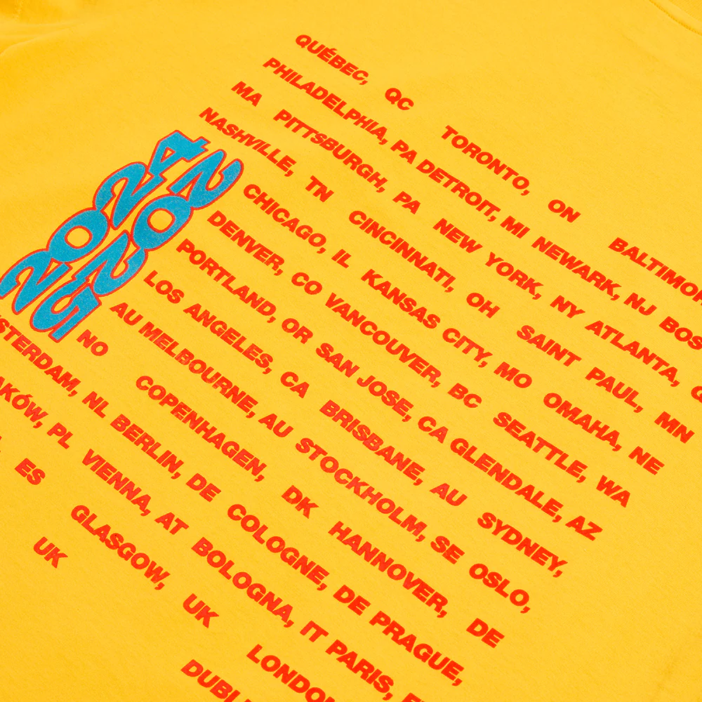 Color Burst HIT ME HARD AND SOFT: THE TOUR Gold T-Shirt - Image 4