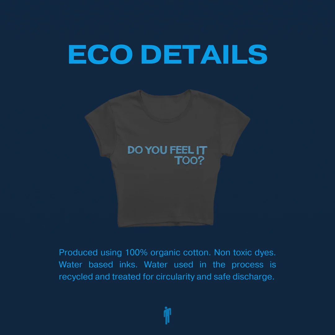 Do You Feel It Too? Crop Baby T-Shirt - Image 3