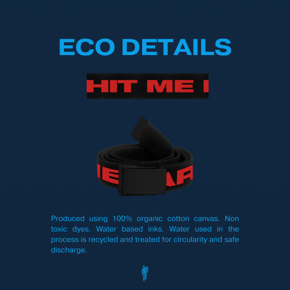 HIT ME HARD AND SOFT BLACK AND RED BELT - Image 4