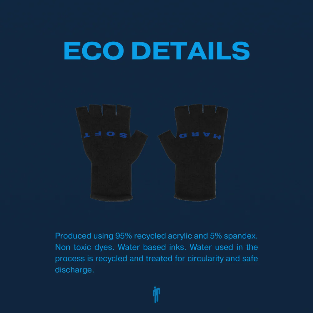 HIT ME HARD AND SOFT FINGERLESS GLOVES - Image 3