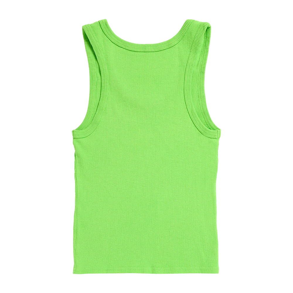 HIT ME HARD AND SOFT Green Crop Tank - Image 3