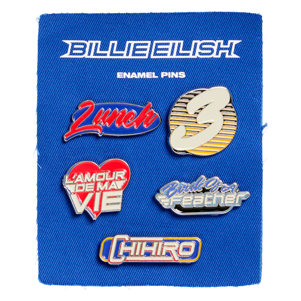 HIT ME HARD AND SOFT Tracklist Pin Set