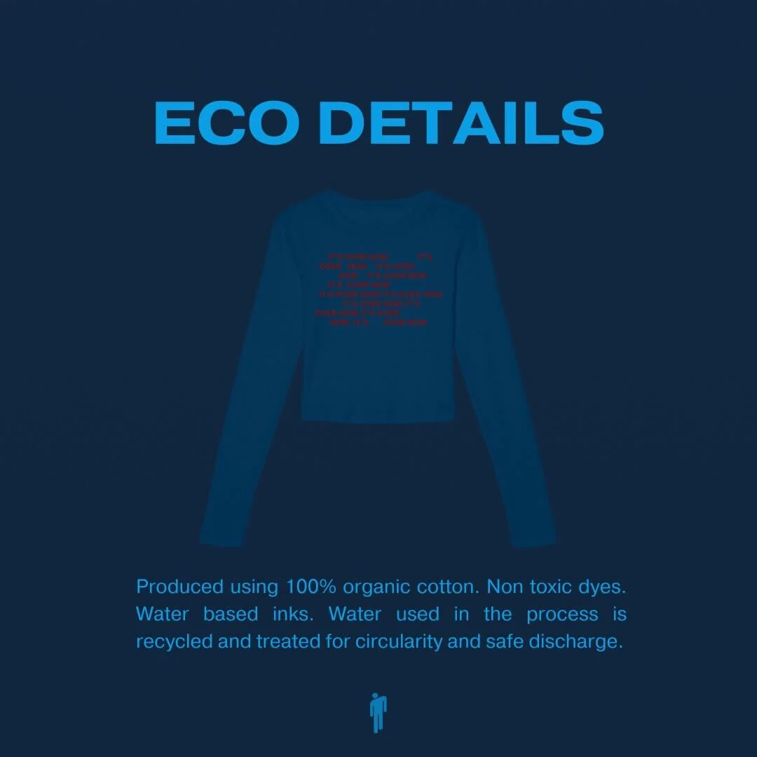 It’s Over Now Baby Crop Longsleeve - Image 3